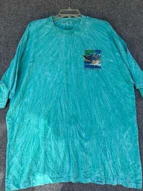 Vintage 90s Crazy Shirts Hawaii Whale Watch Maui Tie Dye T-Shirt XXL